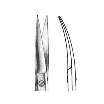 قیچی اریس سر کج 11.5cm