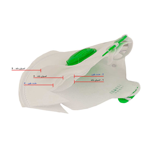 ماسک سوپاپدار 5 لایه 10 عددی