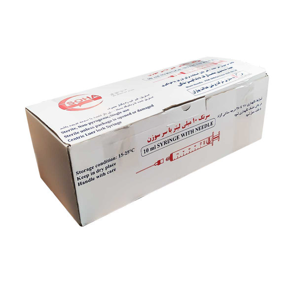 سرنگ شستشو 10 سی سی 100 عددی گیج 23 پیچ شونده